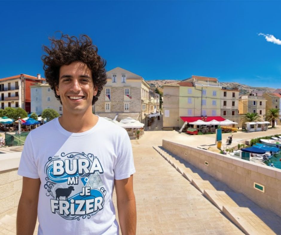 Bura mi je frizer — Majica